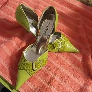Fun lime green heels